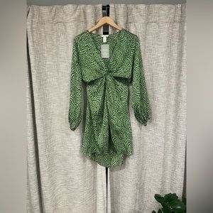 H&M mini dress with cut outs, size small